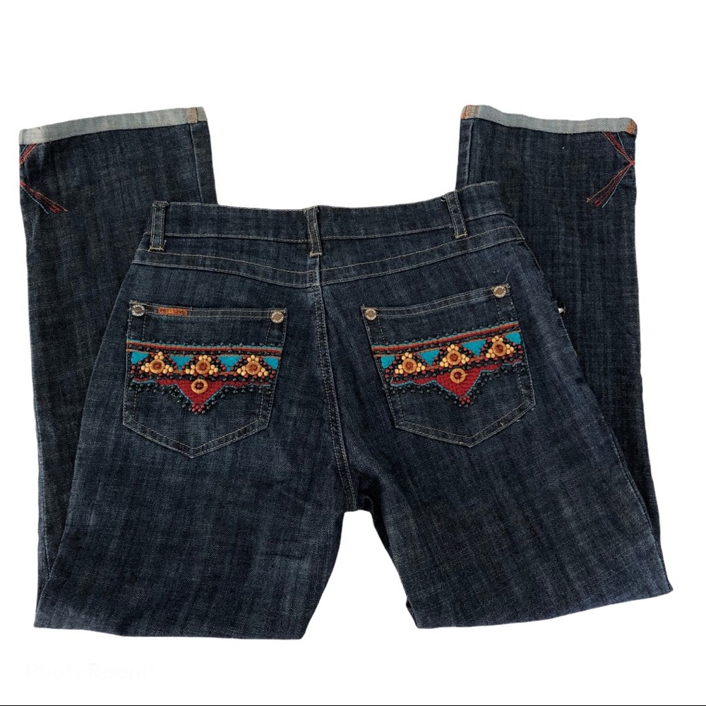 Boho Beaded Vintage Embellished Hippie Jeans